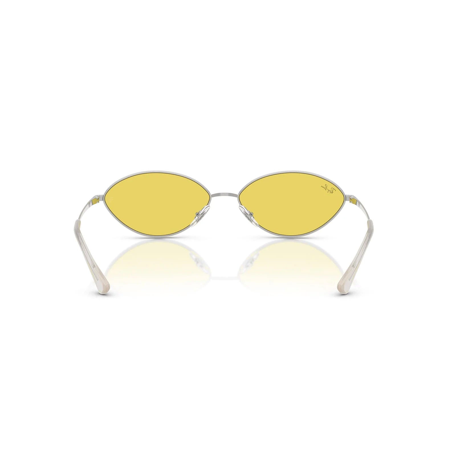 Ray-Ban Kai Bio-Based Silver Gold Mirror Oval Sunglasses RB3757