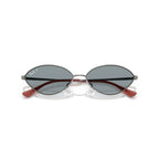 Ray-Ban Kai Bio-Based Grey Blue Polarised Oval Sunglasses RB3757