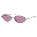 Ray-Ban Kai Bio-Based Gunmetal Violet Oval Sunglasses RB3757