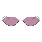 Ray-Ban Kai Bio-Based Gunmetal Violet Oval Sunglasses RB3757