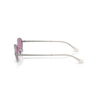 Ray-Ban Kai Bio-Based Gunmetal Violet Oval Sunglasses RB3757