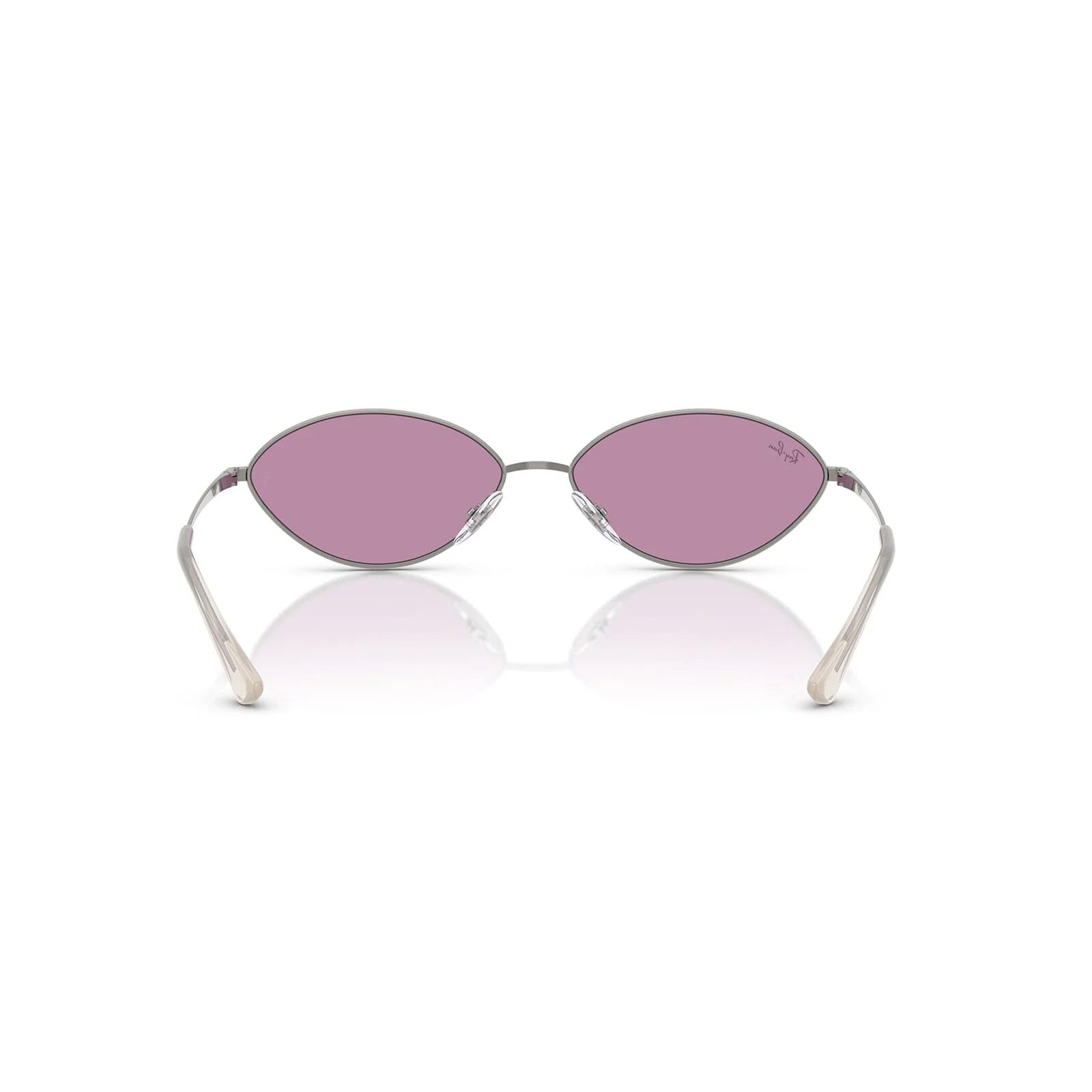 Ray-Ban Kai Bio-Based Gunmetal Violet Oval Sunglasses RB3757