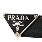 Saffiano Triangle Belt 100 40 Black
