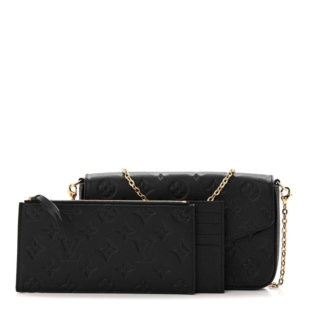 Empreinte Pochette Felicie Chain Wallet Black