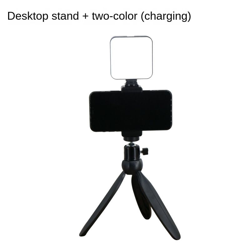 Mini fill light; -Handheld desktop monochrome charging suit version portable pocket;  color soft light; mobile phone; live camera; lighting; small camera; photography light