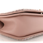 Calfskin Chevron Tweed Medium Boy Flap Pink