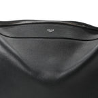 Supple Calfskin Large Romy Shoulder Bag Black