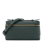 Grained Calfskin L19 Extra Pocket Pouch New Petrolio