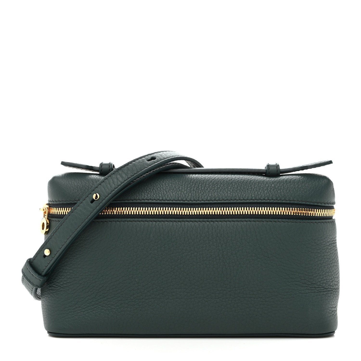 Grained Calfskin L19 Extra Pocket Pouch New Petrolio