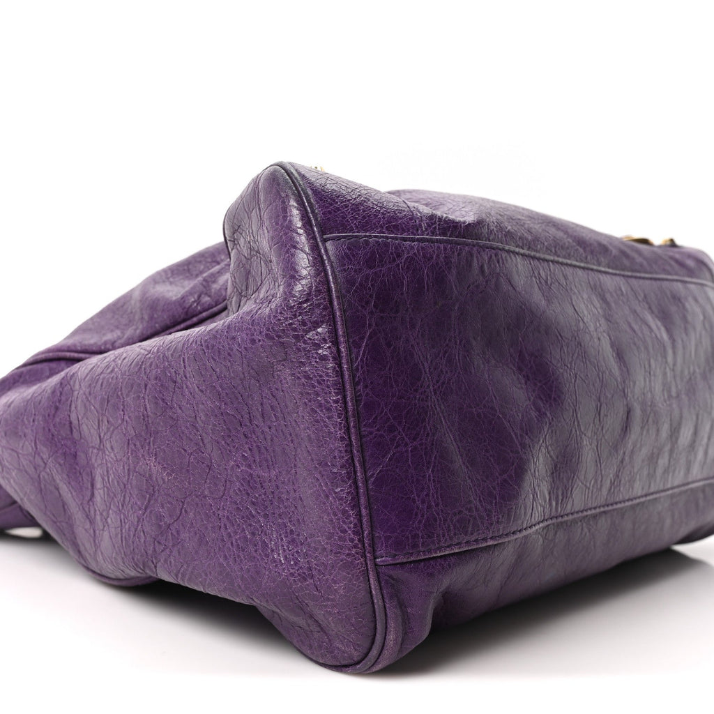 Agneau Classic Gold Hardware Velo Dark Violet