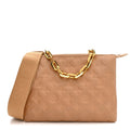 Lambskin Embossed Monogram Coussin PM Camel