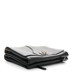 Vitello Soft Chain Flap Bag Black
