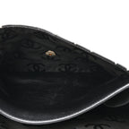 Calfskin Quilted Wild Stitch Large Top Handle Flap Black