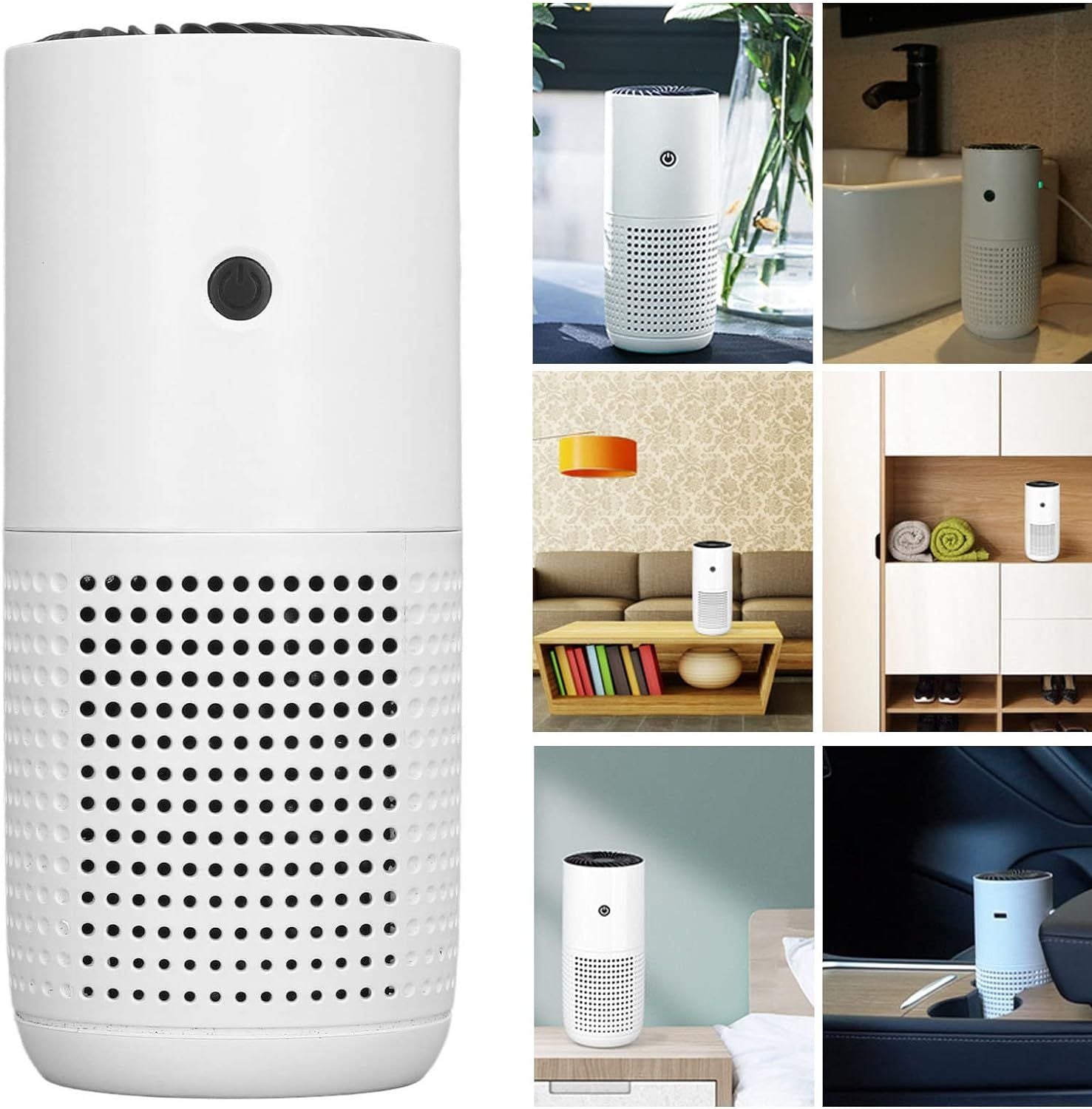 Car Air Purifier, Portable Ionic Air Purifiers,USB Power Supply,Remove Smoke Dust ,Removes Dust Pet Odors Pollen 2pcs