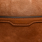 Silky Calfskin Mini Rider's Top Handle Bag Teak
