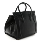 Supple Calfskin Medium Phantom Luggage Black