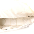 Patent Maxi Intrecciato Cassette Crossbody Bag White