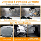 24V 150W Portable Car Heater 2 In 1 Heating Cooling Fan Rotatable Demister Defroster with 4.92ft Cord