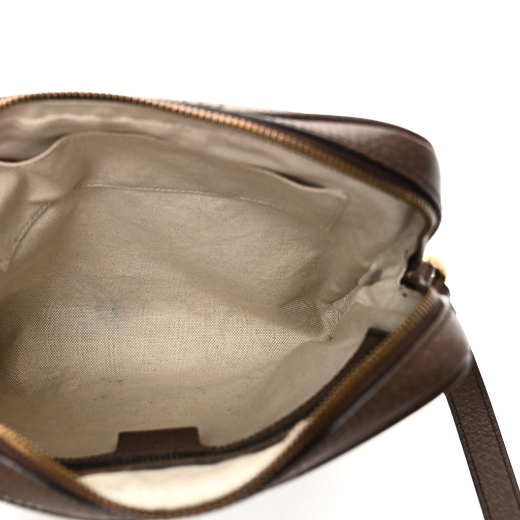 GG Supreme Monogram Web Small Ophidia Messenger Bag Brown