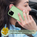 Reiko Apple Iphone 11 Pro Wheat Bran Material Silicone Phone Case In Green