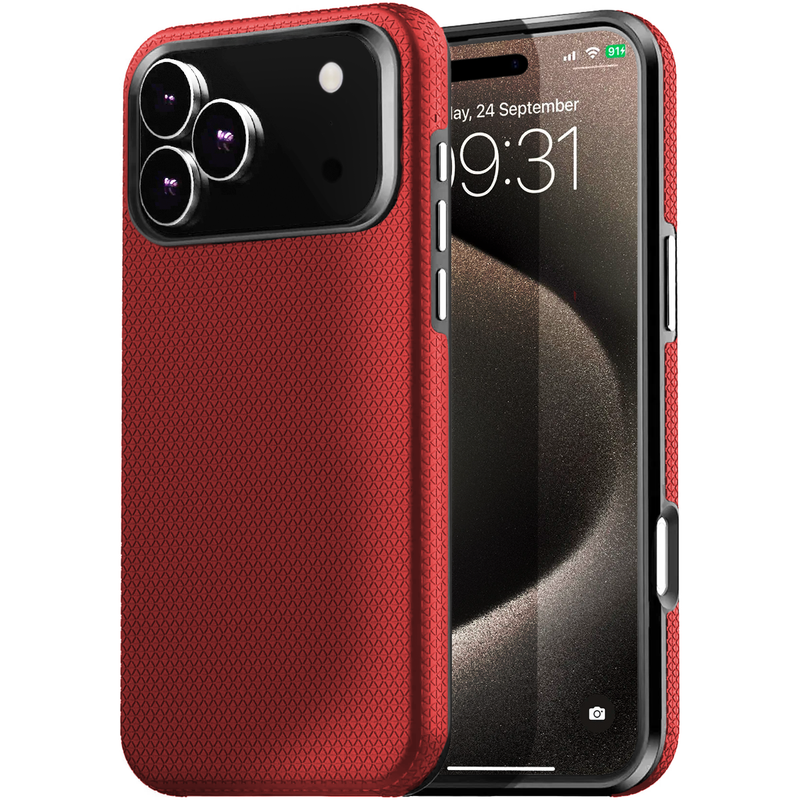 Entronix Case Compatible with iPhone 17 Pro - Anti-Slip Rugged Shockproof Cover