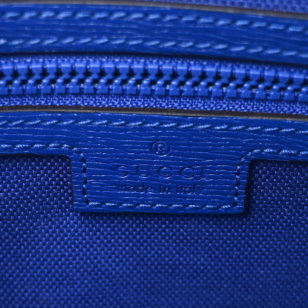 New Shanghai Calfskin Interlocking G Logo Camera Crossbody Bag Cobalt Blue Orange