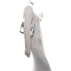 Metallic Eelskin Bobbi Bag Silver