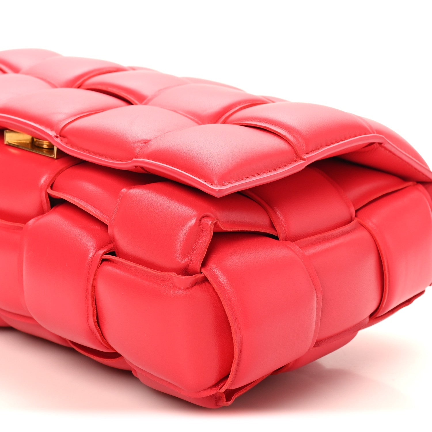 Nappa Maxi Intreccio Padded Cassette Crossbody Bag Firework