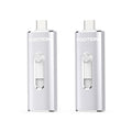 2 Pack 128GB USB3.0 Type-C Flash Drive Dual-Use Flash Drive; Memory Stick External Storage Thumb Drive