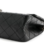 Aged Calfskin Quilted 2.55 Reissue 225 Flap So Black