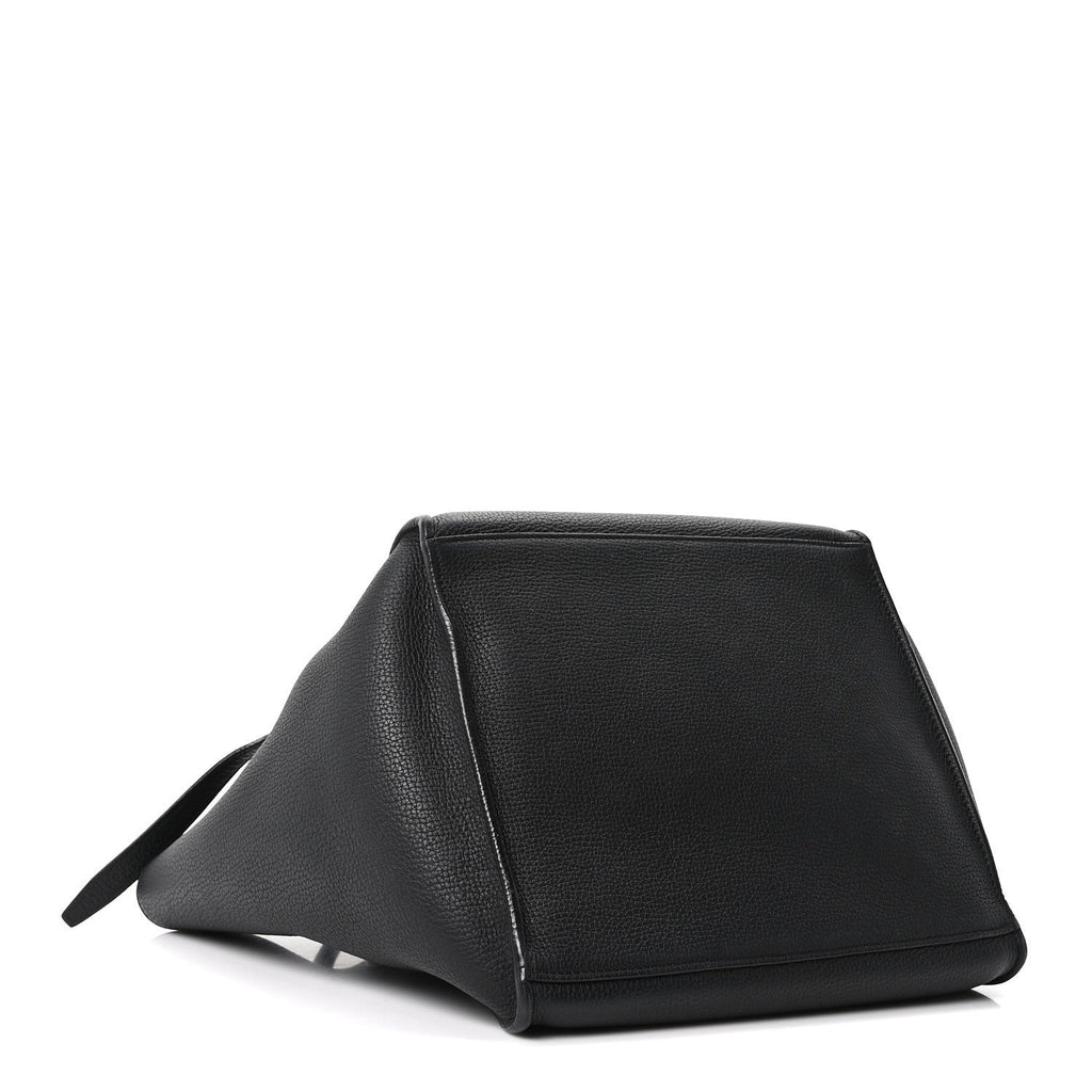 Supple Grained Calfskin Small Big Bag Black
