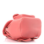 Lambskin Quilted Small Duma Drawstring Backpack Pink