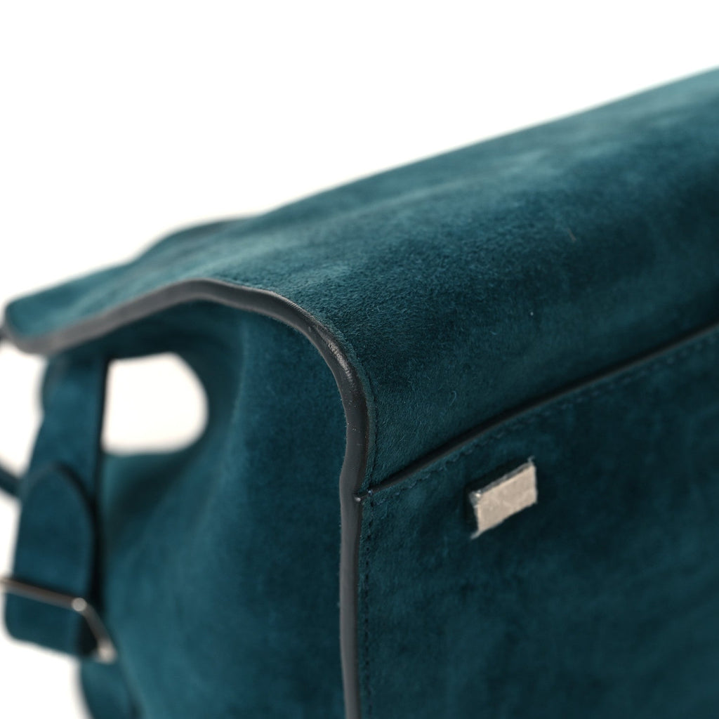 Suede Soft Margaux 10 Bag Teal Green
