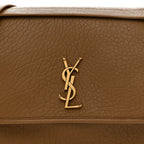 Grained Lambskin Monogram Large Niki Chain Satchel Dark Cork
