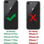 Entronix Case Compatible with iPhone 7 Plus/8 Plus/6 Plus/6s Plus - [Hard Back] Slim Clear