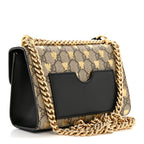 GG Supreme Monogram Bees Small Padlock Shoulder Bag Black