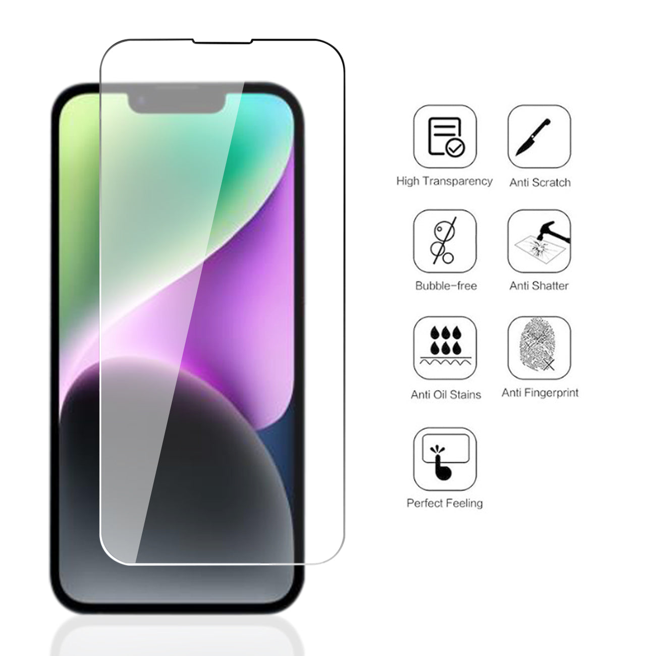 Iphone 13 Pro Max /Iph14 Plus 2.5D Super Durable Glass (24Pcs)