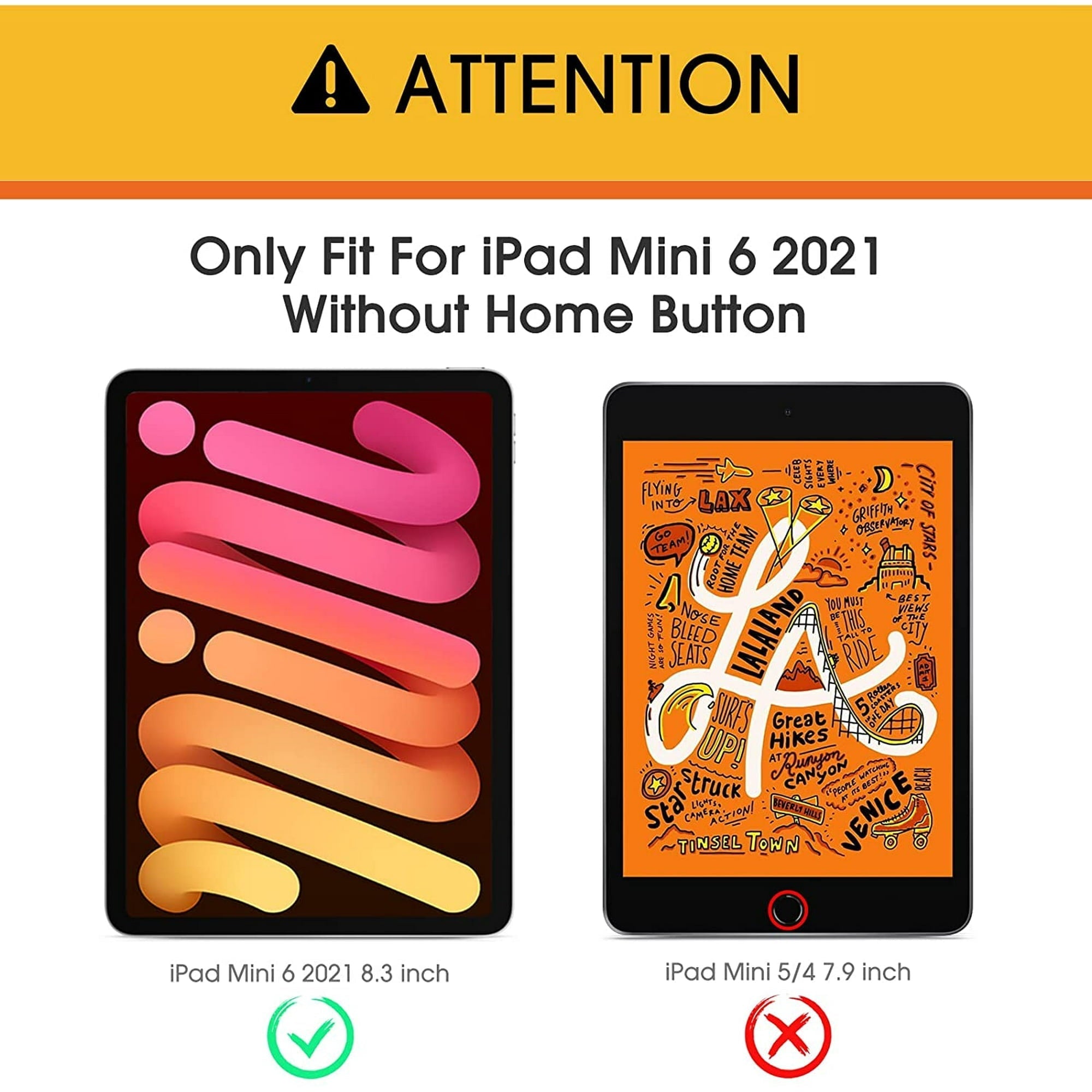 Entronix Case Compatible with iPad Mini 8.3" (6th Gen, 2021) - Triple-Layer Heavy Duty Protection
