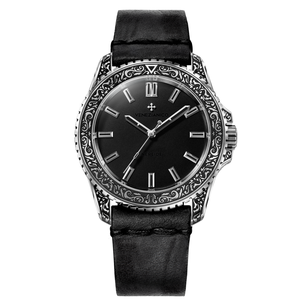 Venezianico Nereide Acquaforte Men’s Engraved Diver Automatic Watch