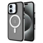 Entronix [Magnetic] Case Compatible with iPhone 16 - Translucent Matte Back w/ Rugged Edges