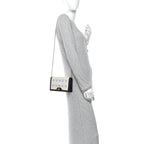 Calfskin Lovelight Mini Diana Chain Bag Mystic White Paradise Cloude