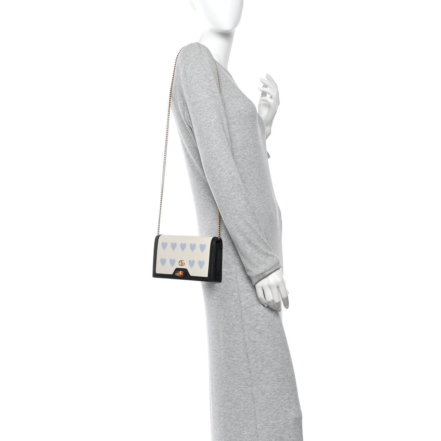 Calfskin Lovelight Mini Diana Chain Bag Mystic White Paradise Cloude