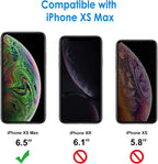 Entronix Case Compatible with iPhone XS Max - [Hard Back] Glitter Clear