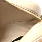 Sakai Be Green Calfskin Diagonal Stitched Small Blondie Shoulder Bag Mystic White