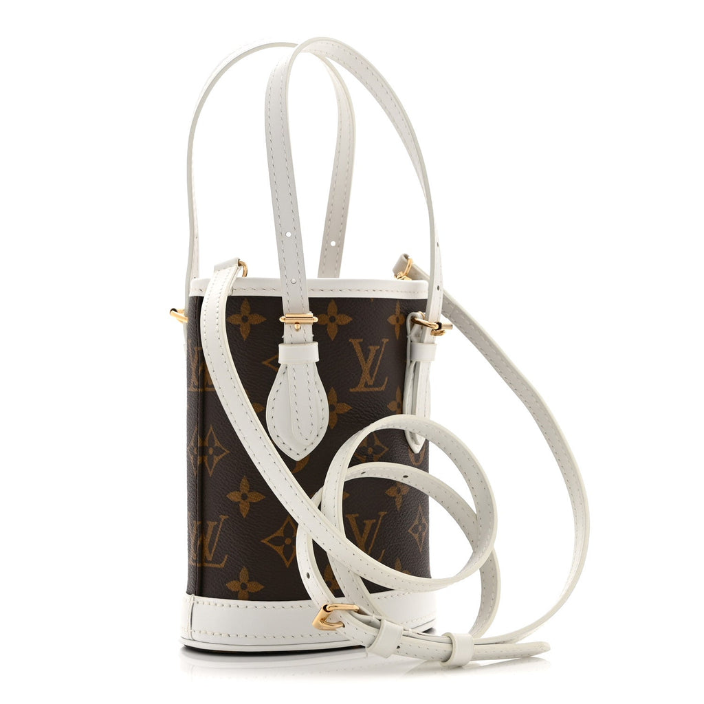 Monogram LV Match Nano Bucket Bag White