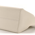 Calfskin Cuir Small Triomphe Cabas Drawstring White