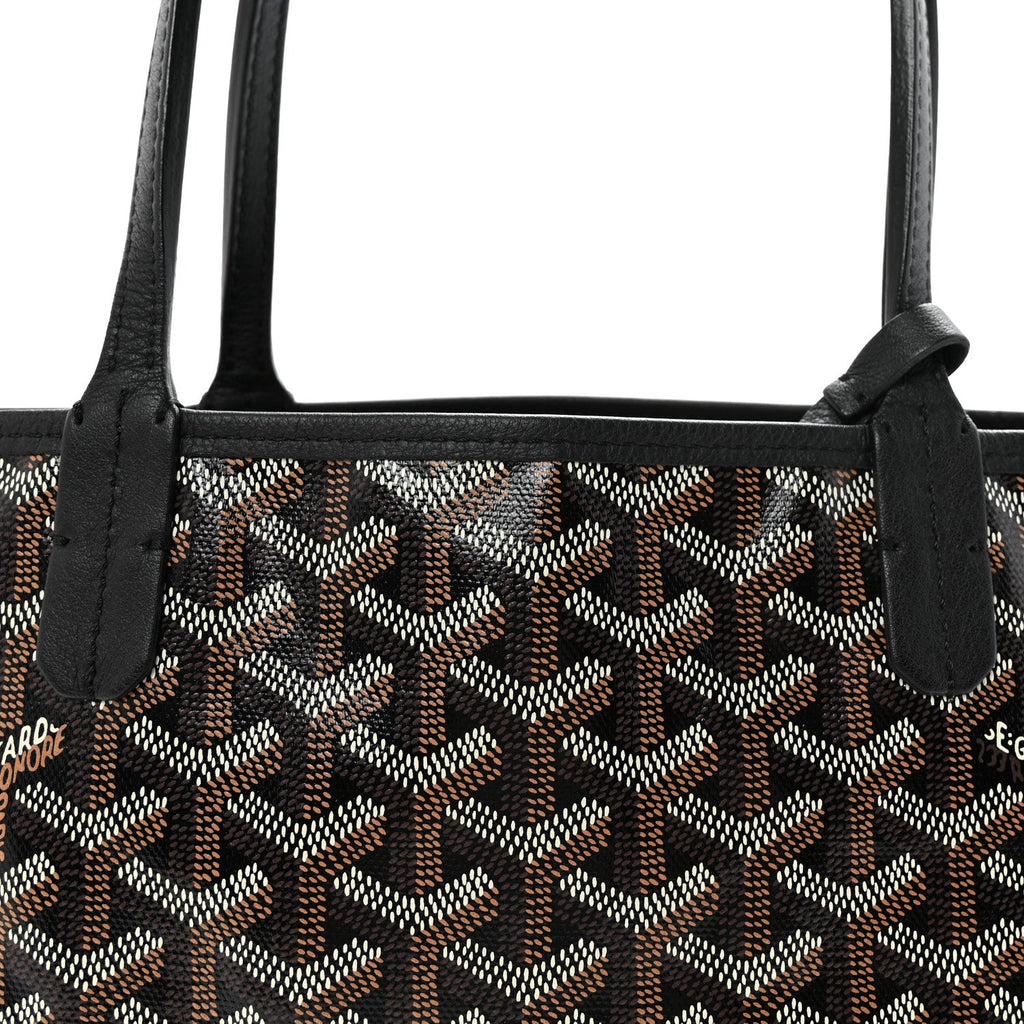Goyardine Reversible Mini Anjou Black