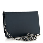Caviar Timeless CC Wallet on Chain WOC Navy Blue