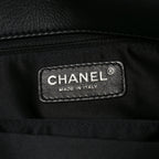 Lambskin Quilted Jumbo Chanel 3 Flap Bag Black