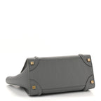 Baby Drummed Calfskin Micro Luggage Kohl